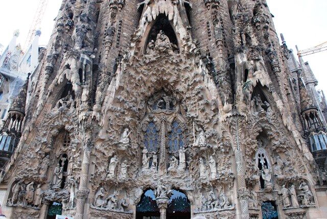 Fachada del Nacimiento en la Sagrada Familia