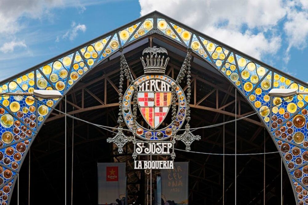 Mercado de la Boquería de Barcelona en Las Ramblas