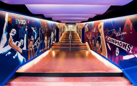 Túnel de vestuarios del Camp Nou