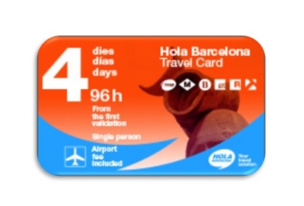 Tarjeta de transporte Hola Barcelona 4 días