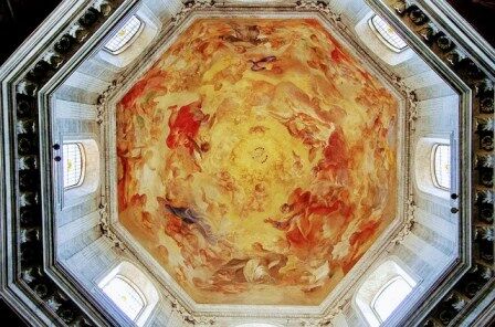 Bóveda con pinturas de Pinturicchio en la Basílica de Santa María del Popolo