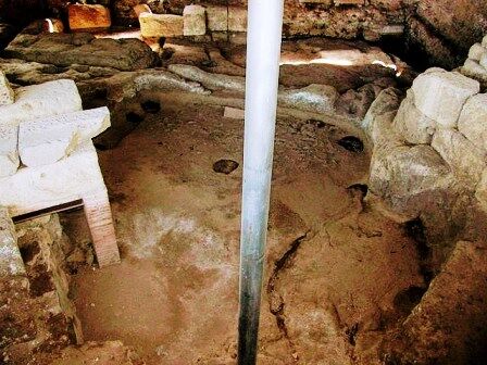 Cabañas de Rómulo en el Palatino