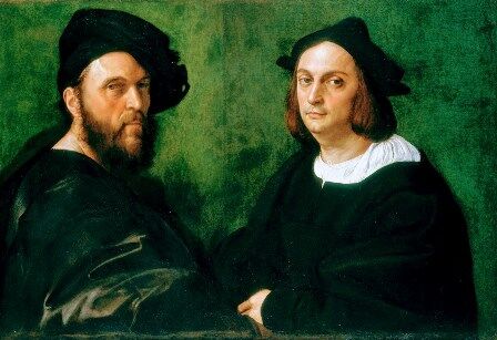 Doble retrato de Rafael en la Galería Doria Pamphili