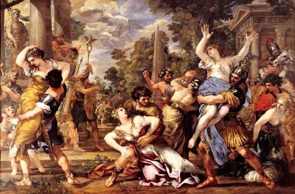 El Rapto der las Sabinas de Cortona en lso Museos Capitolinos