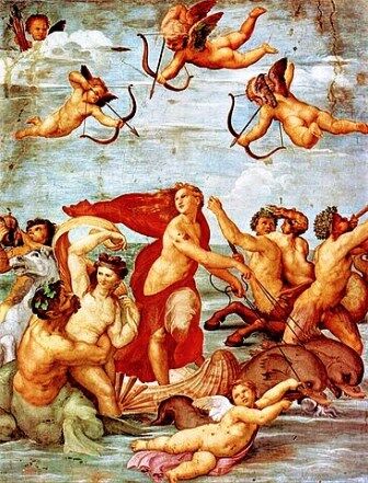 El Triunfo de Galatea de Rafael en Villa Farnesina