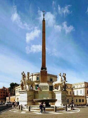 Fontana de Dioscuri en la Piazza del Quirinale