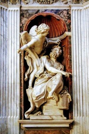 Habacuc y el Ángel de Bernirni en la Basílica de Santa María del Popolo