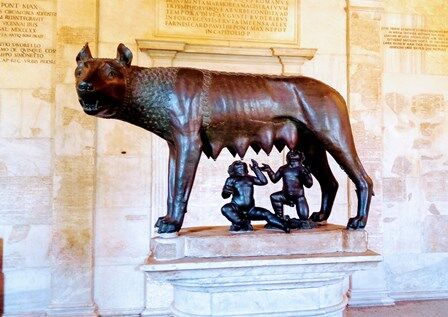 La loba Capitolina en los Museos Capitolinos