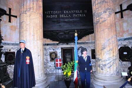 Tumba a Vittorio Enmanuel II en el Panteón de Agripa