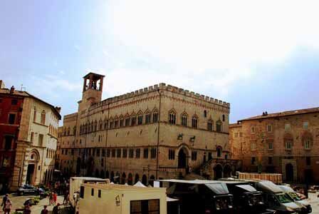 Espectacular Plaza IV de Noviembre en Perugia
