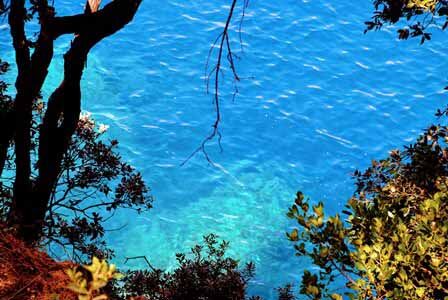 Impresionantes aguas turquesas en Cinque Terre