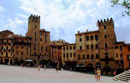 Piazza Grande de Arezzo, una de las plazas más bonitas del mundo