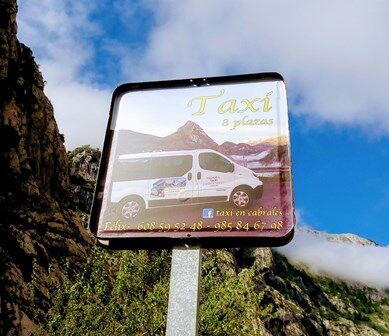 Taxi para volver de la Ruta del Cares