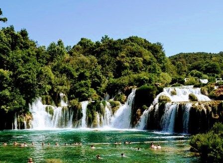 Skradinski Buk, en el Parque Nacional de Krka en Croacia
