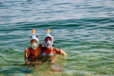 Haciendo snorkel en Croacia, imprescindible