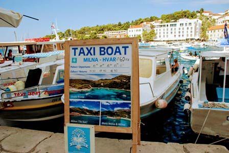 Taxiboats desde Hvar a las islas Pakleni
