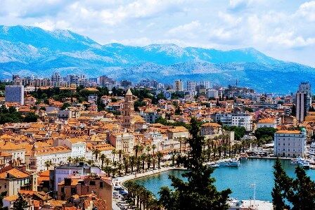 Magníficas vistas de Split desde el Parque de Marjan (Croacia)